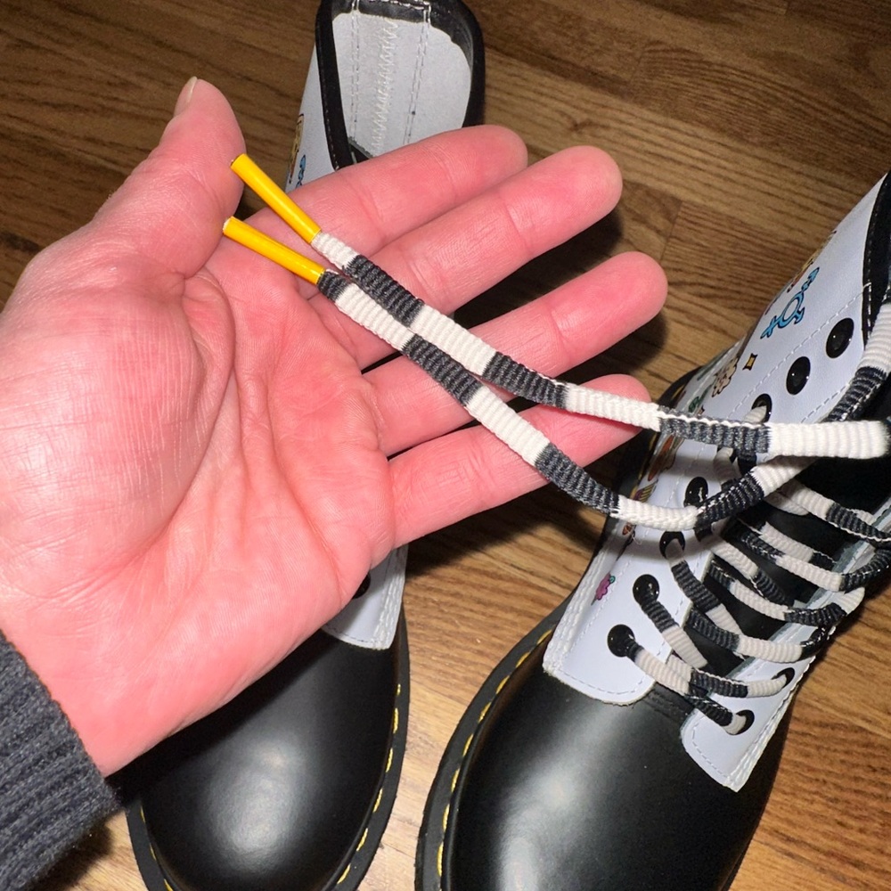 Dr. Martens Colorful Graphic Combat Boots - Picture 9 of 11